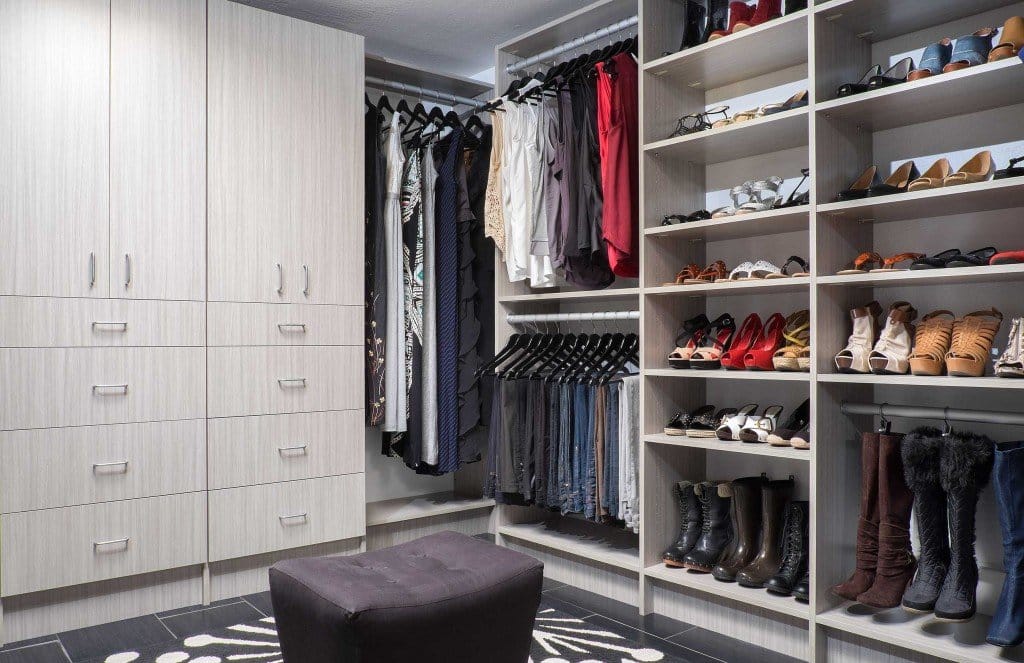 Concrete Flat Panel Walk In Closet System
