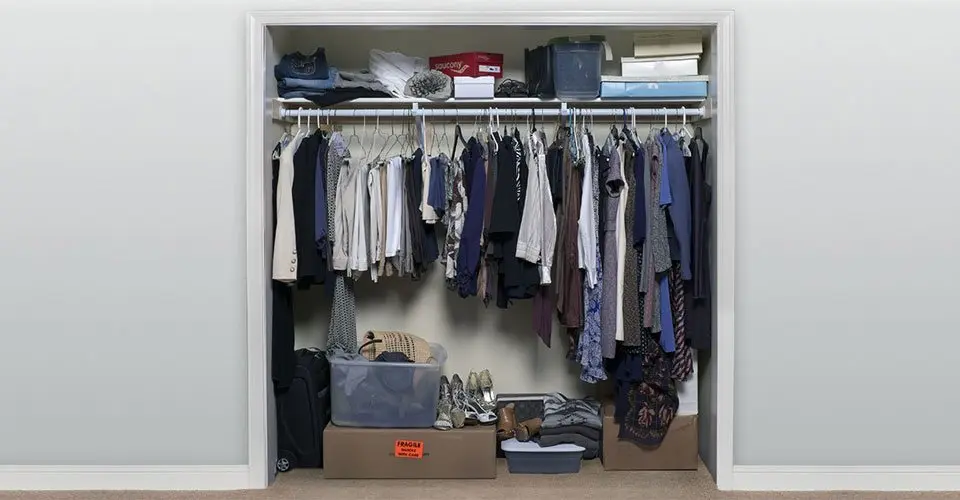 Closet before a custom system