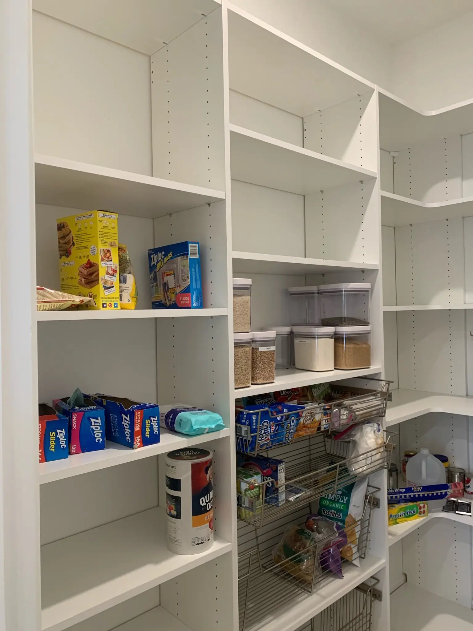 Custom Kitchen Pantry Shelving System