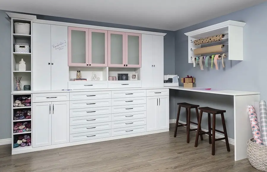 Custom Craftroom Cabinet Installation