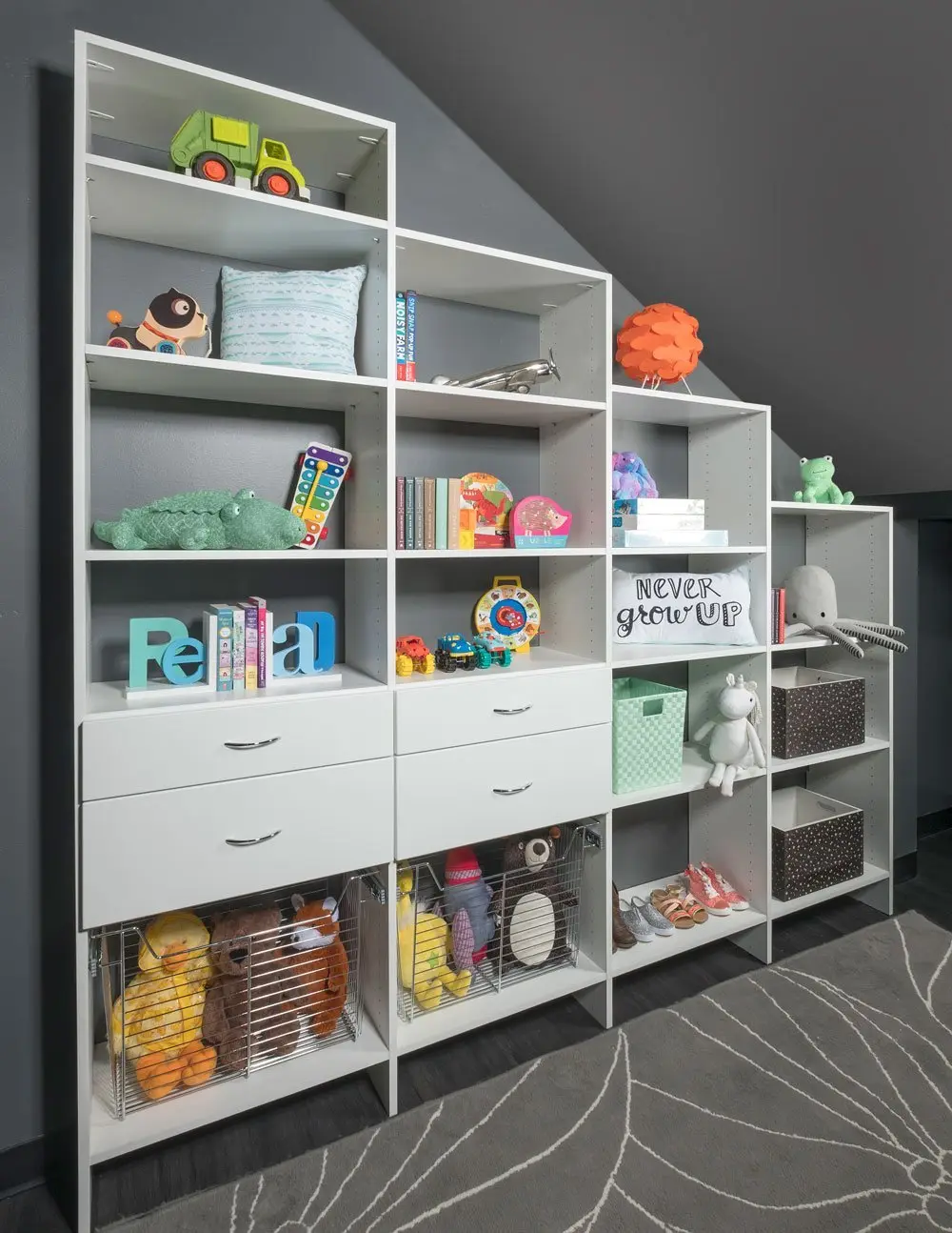 Under-stairs Kids Storage System