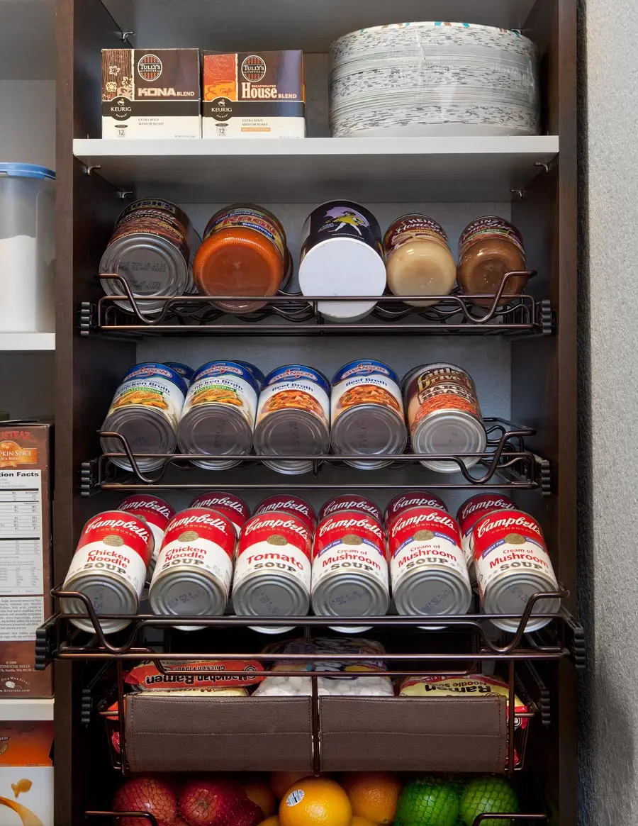 Custom Installed Kitchen Pantry Spice Rack