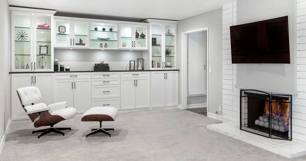 Custom living room cabinets