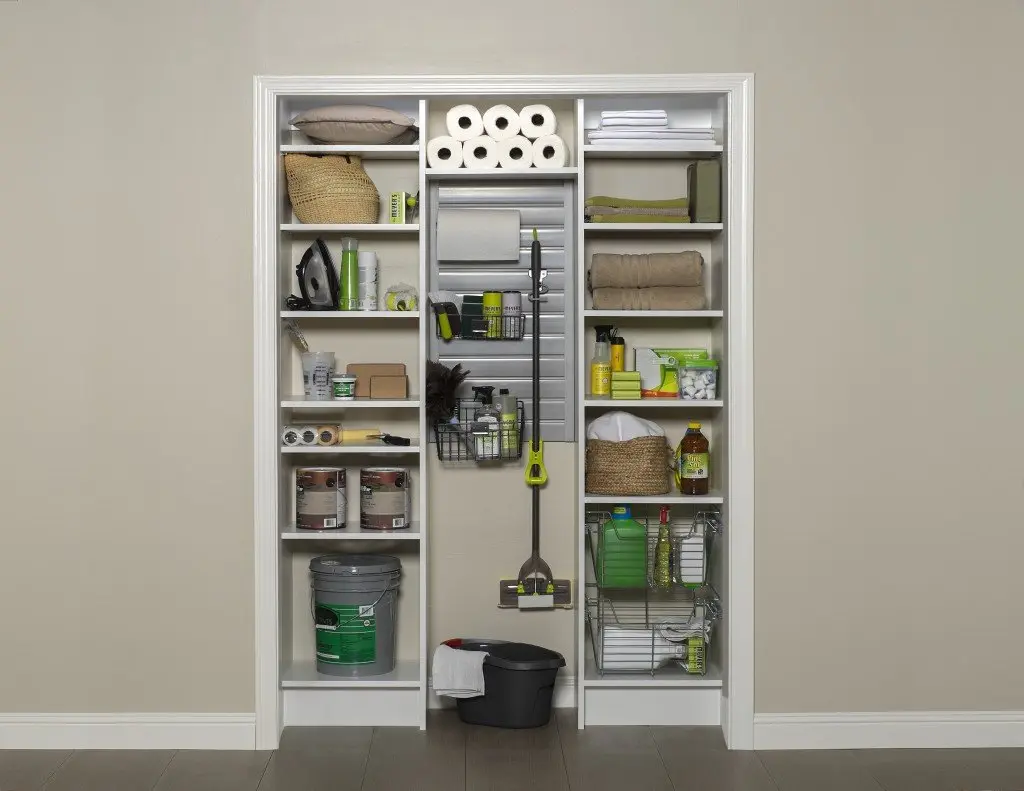 Custom Utility Closet Storage System Installation
