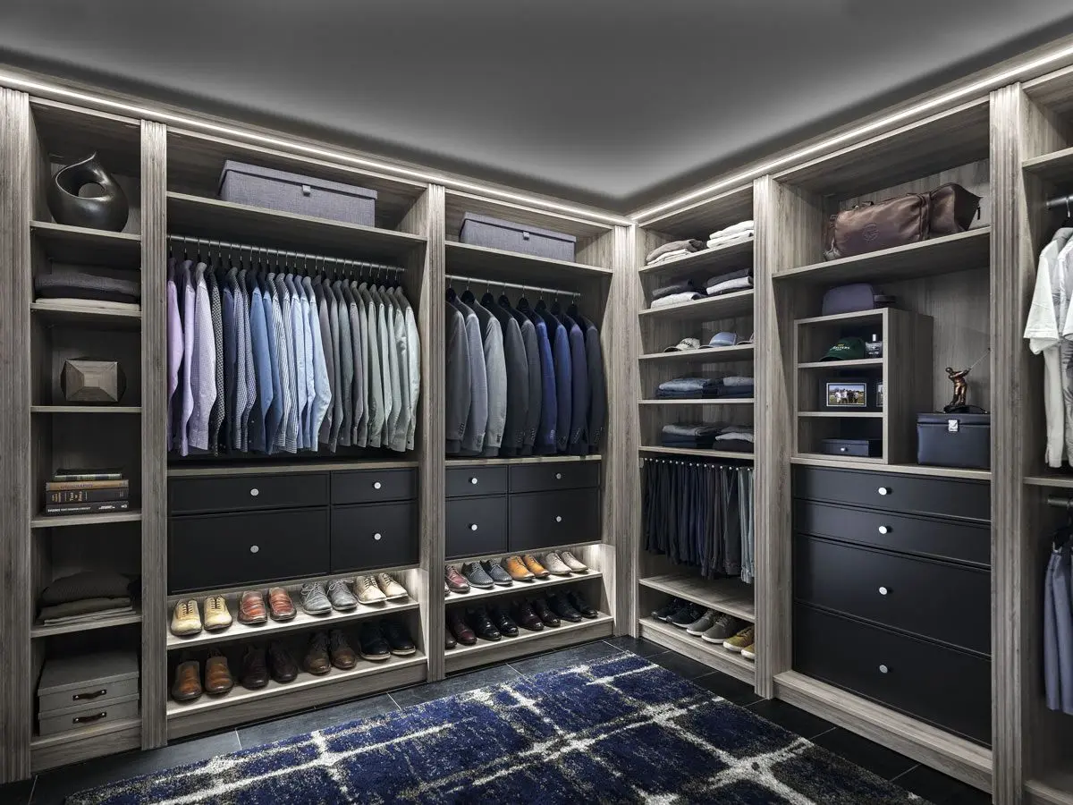 Drift Raven Walk in Closet Systems