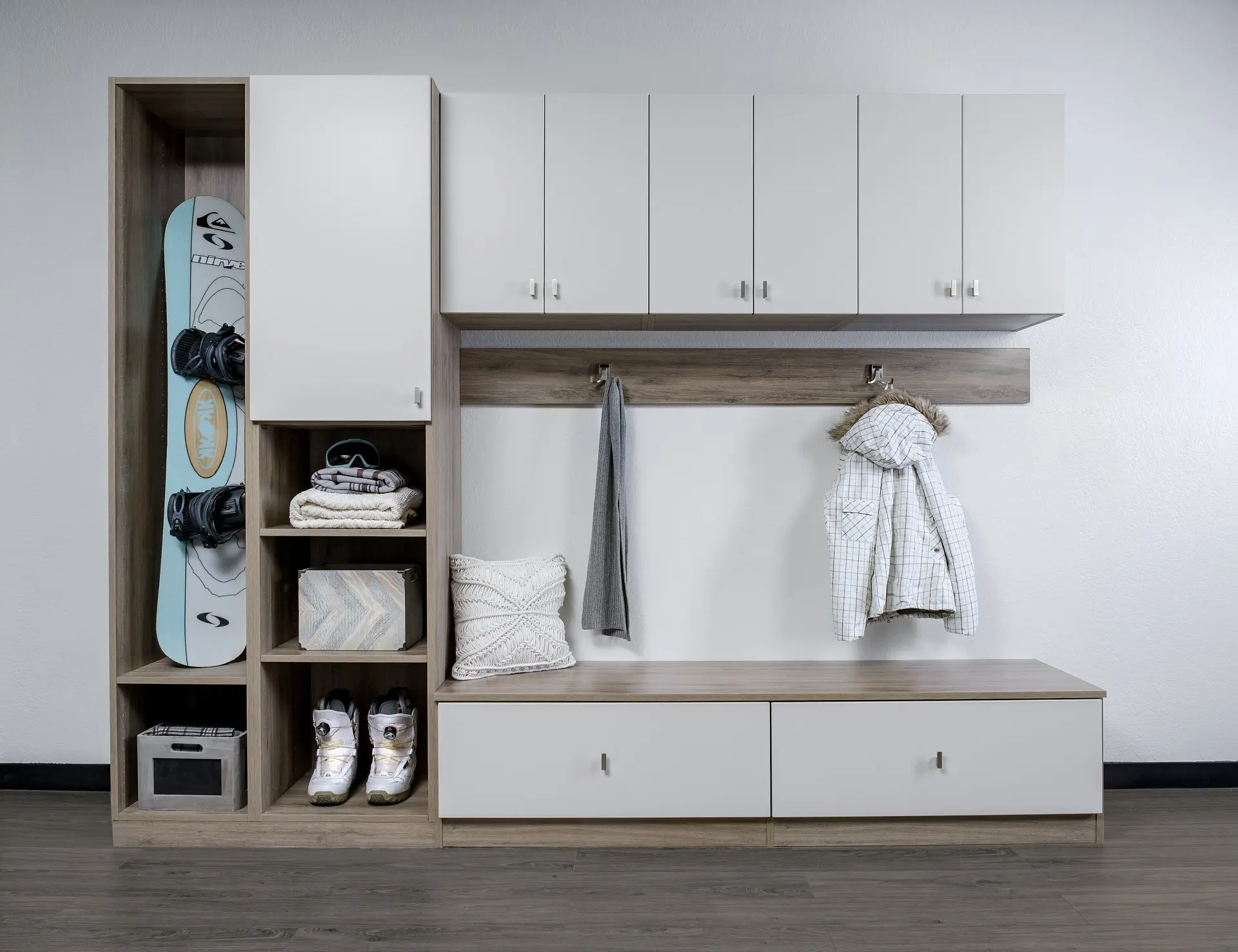 Custom Mudroom System Installation