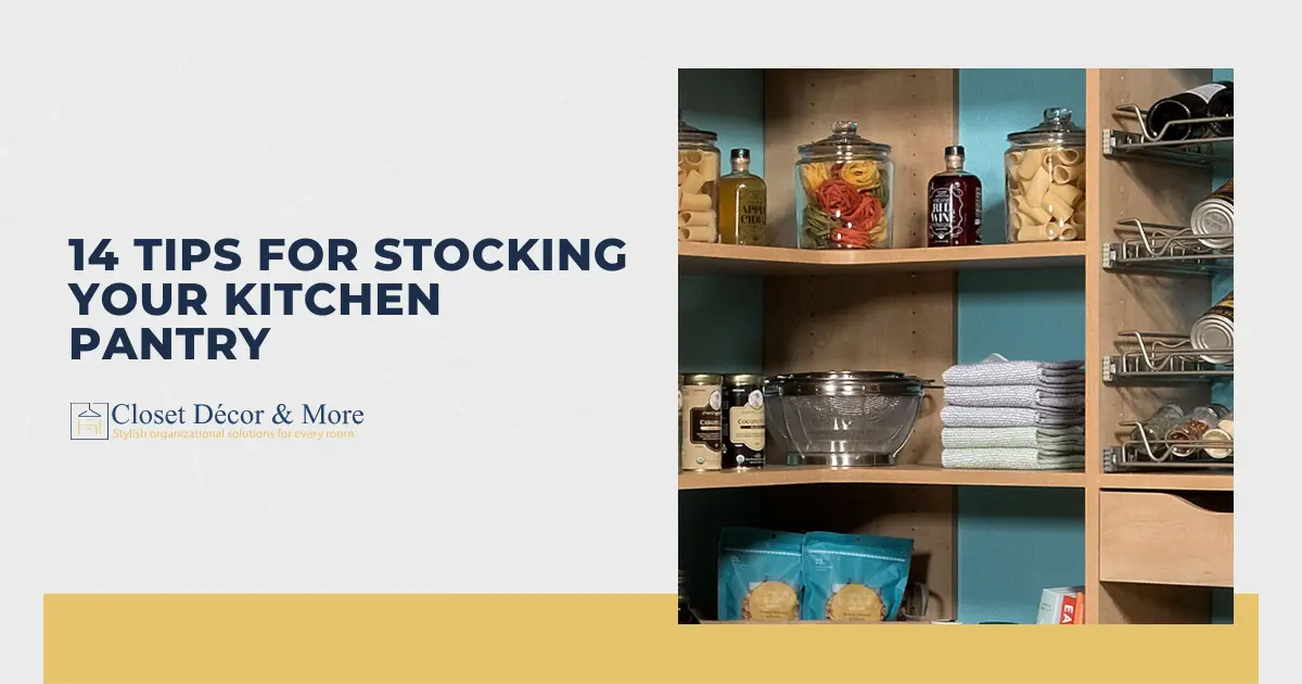 How to stock a kitchen pantry