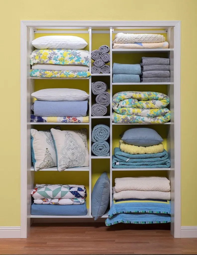 Custom Laundry Room Linen Cabinet