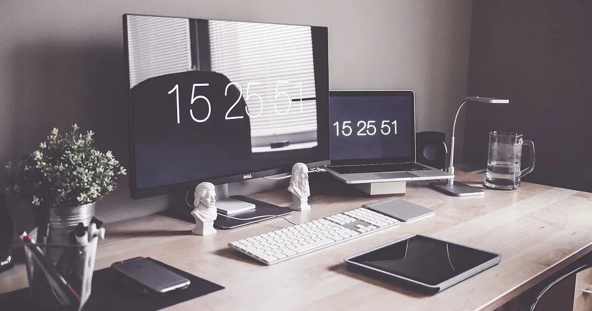Organized office desk
