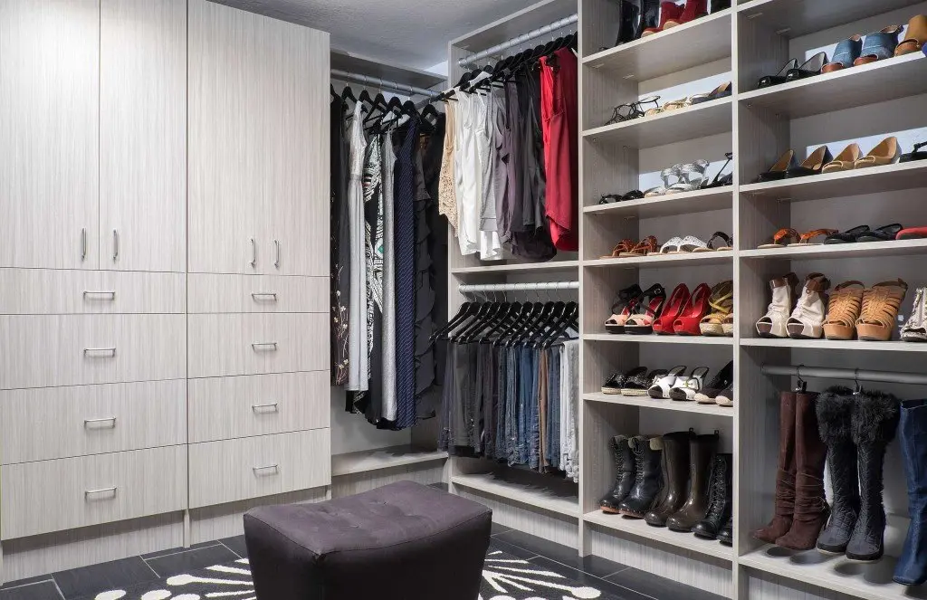 Concrete Flat Panel Walk In Closet System