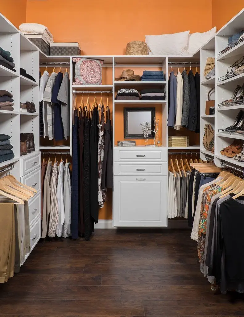 Walk in Custom Closet Systems Raise panels