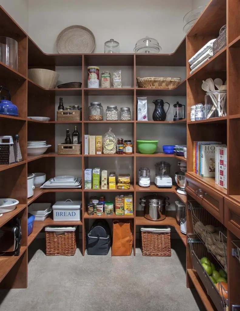 Warm Cognac Custom Kitchen Pantry