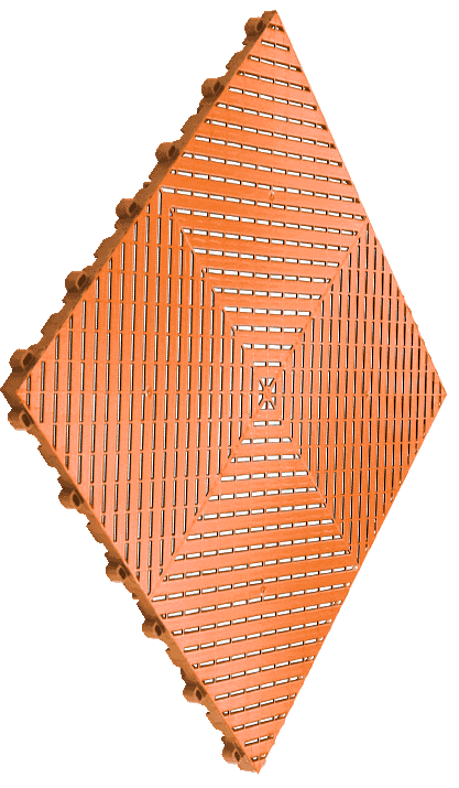 Smooth Orange Swisstrax Tile