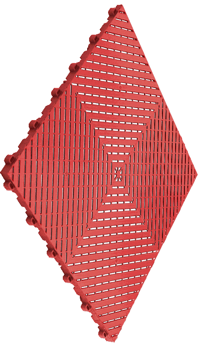Smooth Red Swisstrax Tile