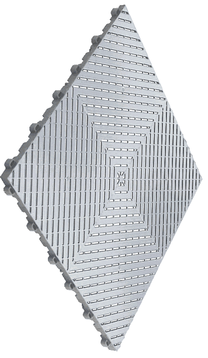 Smooth Silver Swisstrax Tile